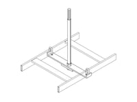 Chatsworth 12362-015 Cable Runway Center Support Kit; 16.2INW; Gold