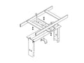 Chatsworth 12730-104 Rack-to-Runway Mounting Plate Using Hat-Shaped Bracket; Gray; 4INW