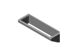Chatsworth 11583-E19 Flush-Mounted Wall Bracket; 19 IN W x 5.75 IN D; Glacier White