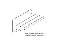 Chatsworth 30026-109 Filler Panel; 19INW x 15.72INH; Gray