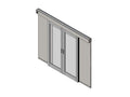 Chatsworth 32780-701 Aisle Containment Single Door Assembly, Left- Hand, Black, 87.8IN (2231 mm) W x 5.4IN (137 mm) L x 88.5IN (2248 mm) H