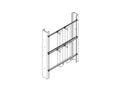 Chatsworth 30013-500 Block Mounting Bar, Rack Mounted; 19INW; Clear
