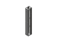 Chatsworth 35512-E03 Evolution Vertical Cable Manager, Single-Sided, 8 in. Wide X 7 ft. High, Glacier White