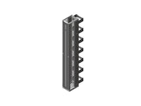 Chatsworth 35572-715 Evolution g3 Vertical Cable Manager, Combination Cable Manager, 8IN Wide X 8IN High, Black, 8IN (20