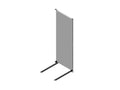 Chatsworth 37780-C03 RMR Modular Enclosure Full-Height Mounting Plate Assembly with Lower Support Rails; 78.7IN (2000 mm) H x 23.6IN (600 mm) W x 15.8IN (400 mm) D; Black