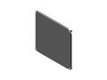 Chatsworth 37075-G04 RMR Wall-Mount Enclosure Fixed Depth Mounting Plate; 20IN (508 mm) H x 20IN (508 mm) W x 1IN (26 mm) D; Hammer Gray (RAL 7035)