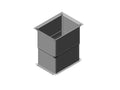 Chatsworth 39873-E04 Vertical Exhaust Duct For ZetaFrame Cabinet; For 23.6INW (600 mm) x 41.3IND (1050 mm) - 47.2IND (1200 mm) Cabinet; 20 H-34 H (508 mm 863 mm); One
