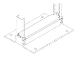 Chatsworth 42050-119 Rack Base Dust Cover; 19INW; Gray; Channel Size: 6