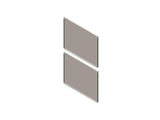 Chatsworth 39763-E51 Side Panel for ZetaFrame Cabinet; for 45U x 31.5IND (800 mm) Cabinet; Solid; Glacier White