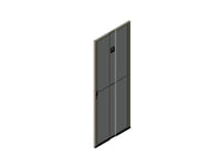 Chatsworth 39780-711 Single Perforated Metal Front Door for ZetaFrame Cabinet; for 42U x 27.6INW (700 mm) Cabinet; Black