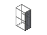 Chatsworth 39780-732 Single Perforated Metal Front Door for ZetaFrame Cabinet; for 52U x 31.5INW (800 mm) Cabinet; Black