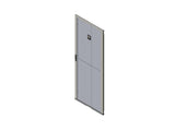 Chatsworth 39780-732 Single Perforated Metal Front Door for ZetaFrame Cabinet; for 52U x 31.5INW (800 mm) Cabinet; Black