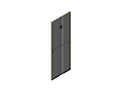 Chatsworth 39780-732 Single Perforated Metal Front Door for ZetaFrame Cabinet; for 52U x 31.5INW (800 mm) Cabinet; Black