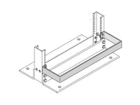 Chatsworth 40056-E19 Equipment Guard Rail; 19 IN W x 7 IN D; Glacier White