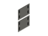 Chatsworth 39774-E00 Side Panel with Grommets for ZetaFrame Cabinet; for 42U x 31.5IND (800 mm) Cabinet; 8 Cable Opening