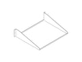 Chatsworth 40751-719 Standard Double-Sided Steel Shelf; Black