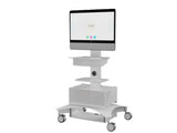 iCart TMP-200 Poly TC8 surface wall mount. Black. TAA compliant.