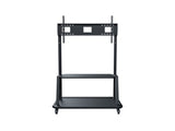 iCart EDC-100 Classroom mobile cart supports single displays from 55 to 80 inches. Includes two large shelves for laptop