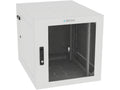 Vertiv GL24WMCMM-W-SC-00-00 WM Premium 12Ux24x32 Gray, Rails feature a horizontal/vertical cable tie down pattern and provisions for optional cable management D rings