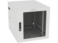 Vertiv GL24WMCMM-W-SC-00-00 WM Premium 12Ux24x32 Gray, Rails feature a horizontal/vertical cable tie down pattern and provisions for optional cable management D rings