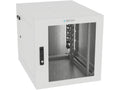 Vertiv GL24WMCMM-W-SC-00-CM WM Premium 12Ux24x32 Gray, Rails feature a horizontal/vertical cable tie down pattern and provisions for optional cable management D rings