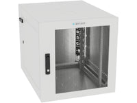 Vertiv GL24WMCMM-W-SC-00-CM WM Premium 12Ux24x32 Gray, Rails feature a horizontal/vertical cable tie down pattern and provisions for optional cable management D rings
