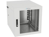Vertiv GL24WMCMM-W-SC-AF-CM WM Premium 12Ux24x32 Fan Gray, Rails feature a horizontal/vertical cable tie down pattern and provisions for optional cable management D
