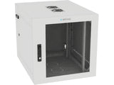 Vertiv GL24WMCMM-W-SE-AF-00 WM Premium 12Ux24x32 Fan Gray, Rails feature a horizontal/vertical cable tie down pattern and provisions for optional cable management D