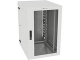 Vertiv GL36WMCMM-W-SC-AF-CM WM Premium 19Ux24x32 Fan Gray, Rails feature a horizontal/vertical cable tie down pattern and provisions for optional cable management D