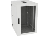 Vertiv GL36WMCMM-W-SH-AF-00 WM Premium 19Ux24x32 Fan Gray, Rails feature a horizontal/vertical cable tie down pattern and provisions for optional cable management D