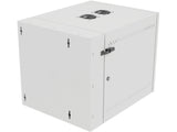 Vertiv GL24WMCMP-W-SE-00-00 WM Premium 12Ux24x32 Gray, Rails feature a horizontal/vertical cable tie down pattern and provisions for optional cable management D rings