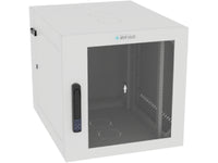 Vertiv GL24WMCMP-W-SE-00-00 WM Premium 12Ux24x32 Gray, Rails feature a horizontal/vertical cable tie down pattern and provisions for optional cable management D rings