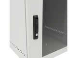 Vertiv GL24WMCMP-W-SH-00-00 WM Premium 12Ux24x32 Gray, Rails feature a horizontal/vertical cable tie down pattern and provisions for optional cable management D rings
