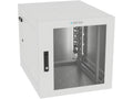 Vertiv GL24WMCMP-W-SH-00-CM WM Premium 12Ux24x32 Gray, Rails feature a horizontal/vertical cable tie down pattern and provisions for optional cable management D rings