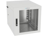 Vertiv GL24WMCMP-W-SH-00-CM WM Premium 12Ux24x32 Gray, Rails feature a horizontal/vertical cable tie down pattern and provisions for optional cable management D rings