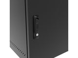 Vertiv GL24WMCMS-B-SE-00-CM WM Premium 12Ux24x32 Gray, Rails feature a horizontal/vertical cable tie down pattern and provisions for optional cable management D rings