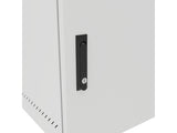 Vertiv GL24WMCMS-W-SH-00-CM WM Premium 12Ux24x32 Gray, Rails feature a horizontal/vertical cable tie down pattern and provisions for optional cable management D rings