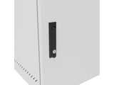 Vertiv GL24WMCMS-W-SH-AF-CM WM Premium 12Ux24x32 Fan Gray, Rails feature a horizontal/vertical cable tie down pattern and provisions for optional cable management D