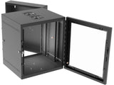 Vertiv GL24WMP-B-AF Wm Esntl 12U 24D Plexi Black Fan