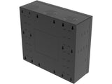 Vertiv GL24WLP-B-SH-AF WLP WM 6-10 Ux27x10 Fan Gray, Multiple nominal concentric conduit knockouts on top, bottom, sides, and back