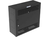 Vertiv GL24WLP-B-SH-AF WLP WM 6-10 Ux27x10 Fan Gray, Multiple nominal concentric conduit knockouts on top, bottom, sides, and back
