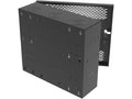 Vertiv GL24WLP-B-SH-AF WLP WM 6-10 Ux27x10 Fan Gray, Multiple nominal concentric conduit knockouts on top, bottom, sides, and back