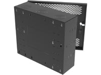 Vertiv GL24WLP-B-SH-AF WLP WM 6-10 Ux27x10 Fan Gray, Multiple nominal concentric conduit knockouts on top, bottom, sides, and back