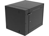 Vertiv GL24WMCMM-B-SC-00-00 WM Premium 12Ux24x32 Gray, Rails feature a horizontal/vertical cable tie down pattern and provisions for optional cable management D rings
