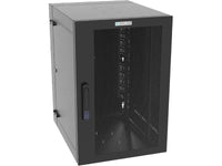 Vertiv GL36WMCMM-B-SE-00-CM WM Premium 19Ux24x32 Gray - Reversible mounting for left-hand or right-hand opening - Provisions on top and bottom for fan assembly