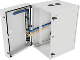 Vertiv GL36WMCMM-W-SH-AF-CM WM Premium 19Ux24x32 Fan Gray - Reversible mounting for left-hand or right-hand opening - Provisions on top and bottom for fan assembly