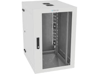 Vertiv GL36WMCMM-W-SH-AF-CM WM Premium 19Ux24x32 Fan Gray - Reversible mounting for left-hand or right-hand opening - Provisions on top and bottom for fan assembly
