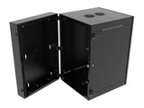 Vertiv GL36WMCMP-B-SH-AF-00 WM Premium 19Ux24x32 Fan Gray - Offset mounting rails create nearly 3.5 in of dedicated cable management space between the rail and side