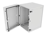 Vertiv GL36WMCMP-W-SC-00-00 WM Premium 19Ux24x32 Gray - Offset mounting rails create nearly 3.5 in of dedicated cable management space between the rail and side