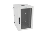 Vertiv GL36WMCMP-W-SE-AF-00 WM Premium 19Ux24x32 Gray - Offset mounting rails create nearly 3.5 in of dedicated cable management space between the rail and side